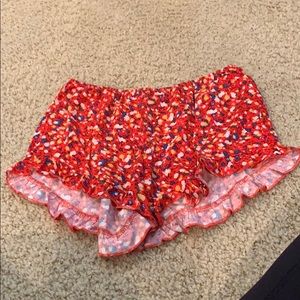 Falling love flowy shorts